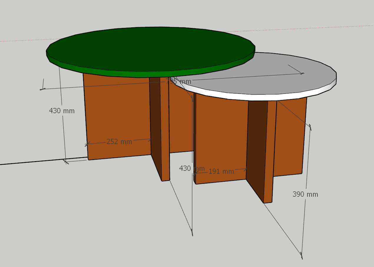 Plan-ST-9 Large and small round tables