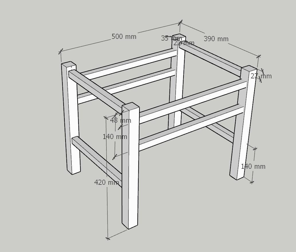 Plan-C-3 Shaker bench/pedals