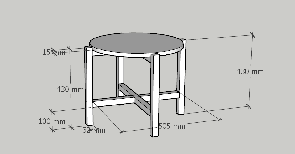 Plan-ST-3 Marble end table