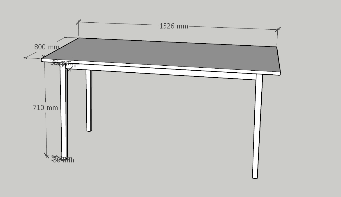 Plan-T-1 Shaker Dining Table