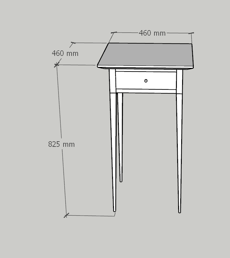 Plan-ST-4 Shaker Side Table