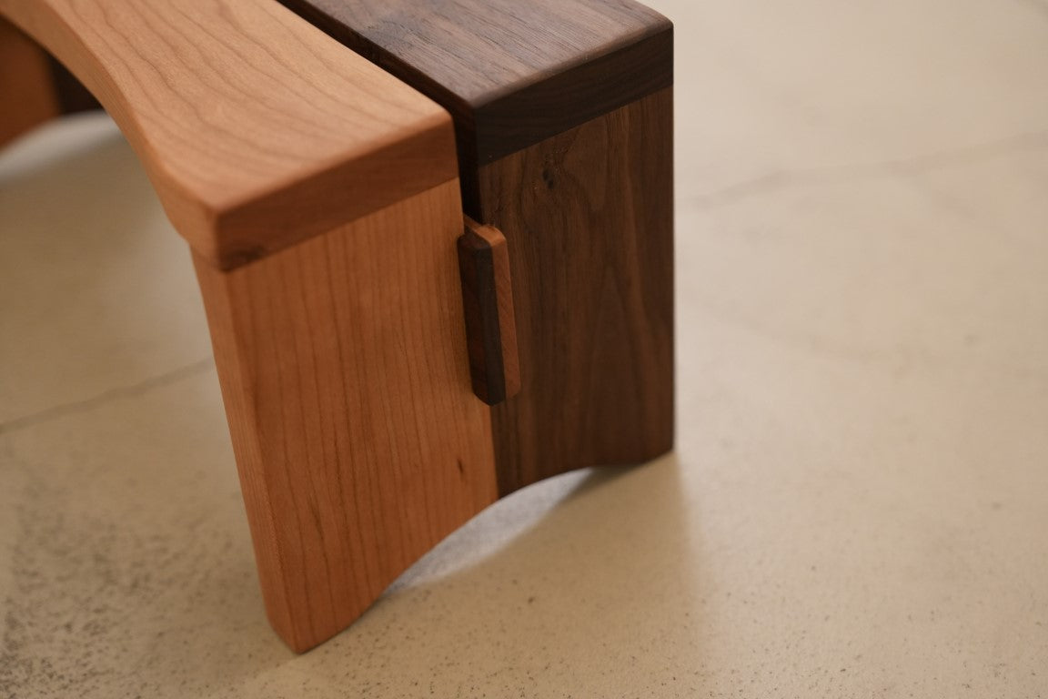 Plan-Stool /cherry and walnut