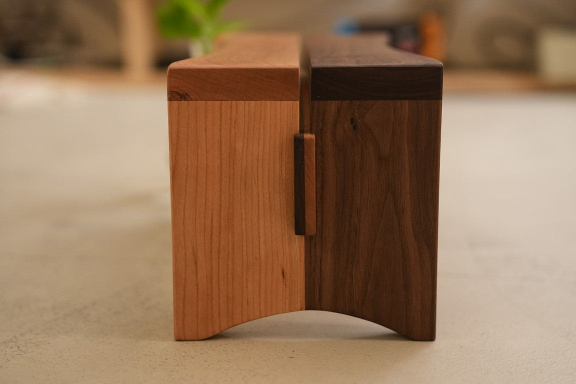 Plan-Stool /cherry and walnut