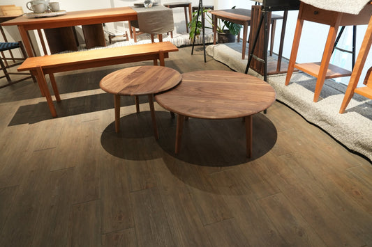 T-9  木面大小圓咖啡桌